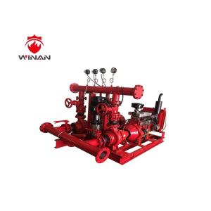 China Diesel Fire Sprinkler Pumps Set 500 GPM Emergency Fire Pump Red on sale
