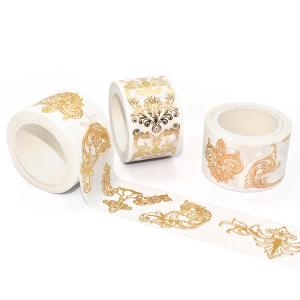 Custom Decorative Washi Tape Printing Gold Or Silver Foil Washi Tape