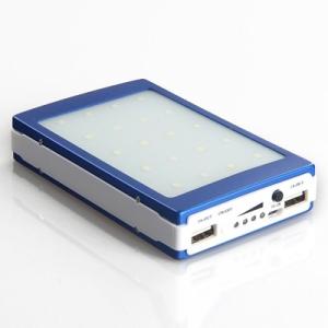 ABS Polymer Lithium Battery Waterproof Soloar Power Bank 12000mAh Solar portable