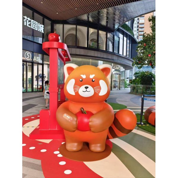 Quality Original Custom Handmade Bear Cartoon FRP Sculpture - Ideal for IP Check-in Spots to Attract Foot Traffic in Plazas, Malls and Stores wholesale