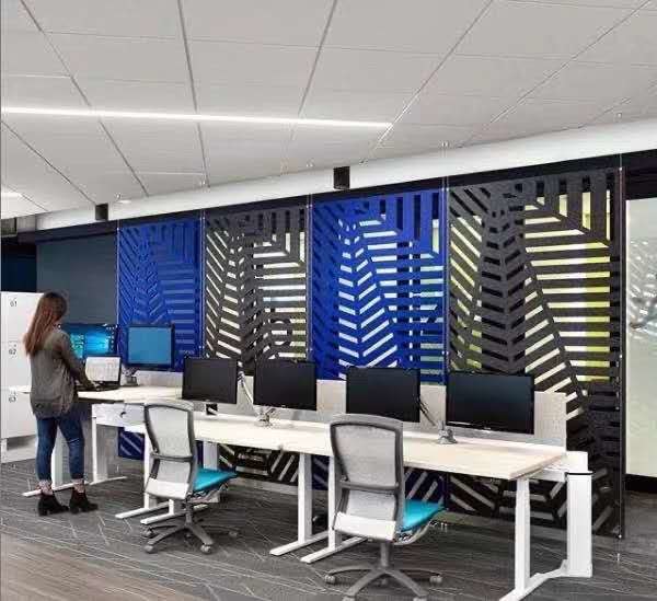 Quality Flame Retardant Acoustic Office Dividers Pet Felt Polyester 1220mmx2440mm wholesale
