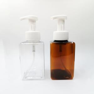 PET Square Foam Soap Airless Lotion Pump Bottle