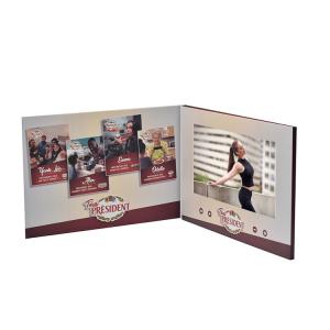 China Motion activated ips lcd screens card brochure video brochure 7 inch，LCD video book for invitation on sale