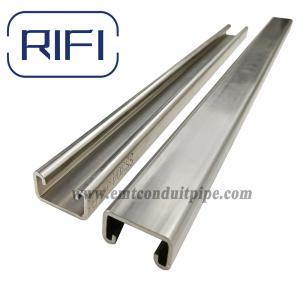 304 Or 316 Stainless Steel Strut Channel And Fittings For 10 Feet Length In