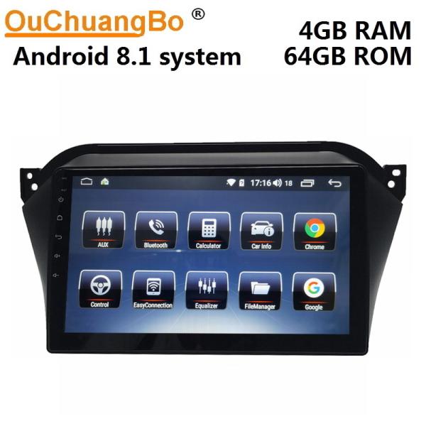 Quality Ouchuangbo gps multimedia player for JAC Refine S2 support BT MP3 mirror link android 8.1 OS 4+64 wholesale