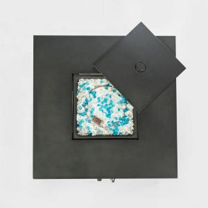 Drop Shipping Available Wicker Barbecue Propane Fire Pit Outdoor Fire Table