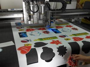 Cheap printing forex sticker paper portrait auto feed cutting machine .mp4 for sale