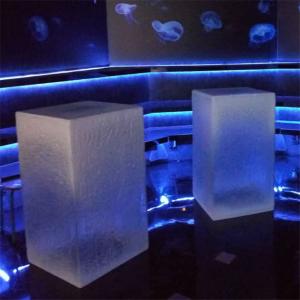 Winter Window Decoration Artificial Transparent Resin Ice Cube