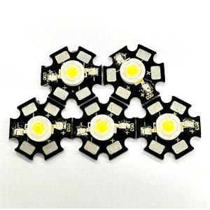 Star Board Convex 1W 3000K 3200K With Pad 3.1-3.3v High Power SMD LED Warm White