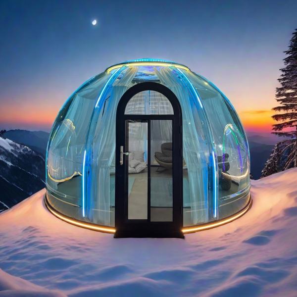 Quality Outdoor Full 360°Transparency Bubble Tent Clear Igloo Best Geodesic Bubble Dome House wholesale