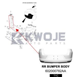Factory Chinese Car Part 602000782AA Auto Part OE Part Front Bumper Panel Guard
