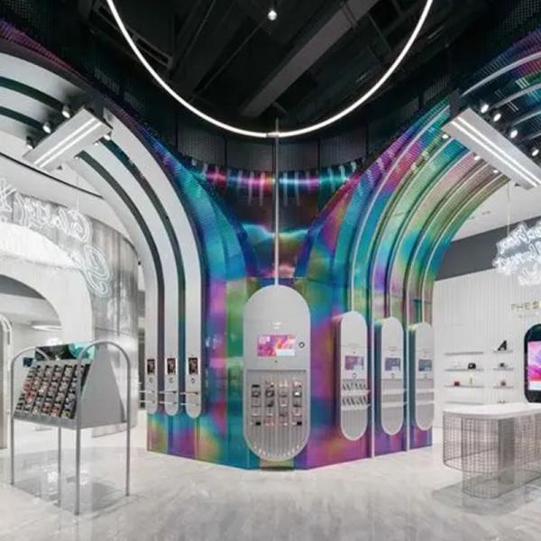 Customize Colorful Perforated Stainless Steel Sheet For Indoor Partitions Wall Decorations