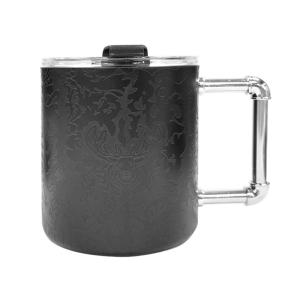 China Black Painting Stainless Steel Coffee Mug Thermos Tumbler With Handle on sale