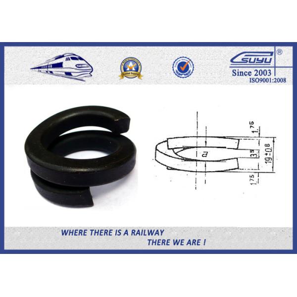 70# / 65Mn Double Coil Spring Locking Washer For Fastening Rails
