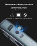 Glomarket Smart Tuya Wifi Door Lock Automatic Alarm Fingerprint Smart APP Key