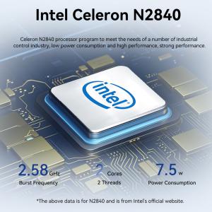 Dual LAN 4 COM Industrial Mini PC With Intel Celeron N2840 Processor And DDR3L