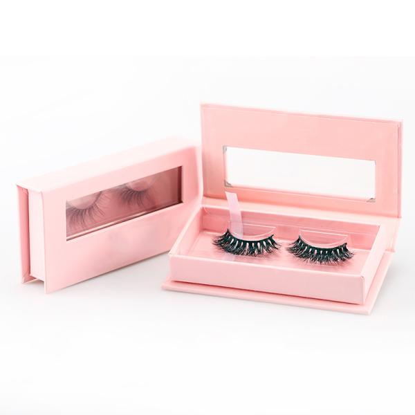 Quality Recyclable Eyelash Extension Packaging Box Magnetic Rigid Box UV Coated wholesale