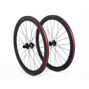 China Double Wall Carbon Fiber Wheelset 700C High Modulus Rim Brake on sale