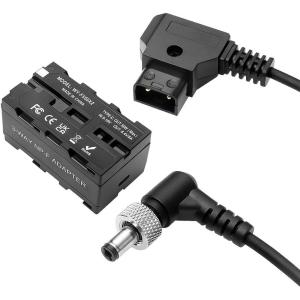 Alvin's D Tap to NP F Dummy Battery Cable for Atomos Ninja Monitors Coiled Type