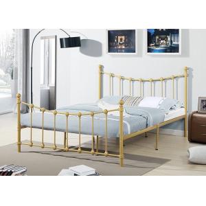 China 330lbs Bedroom 0.8mm Iron Double Bed Frame on sale
