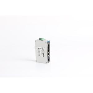 DC And AC Power 1 100M FX 4 10/100M RJ45 Din Rail Ethernet Switch 5 Ports