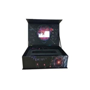 Commercial Paper LCD Video Packaging Box USB Connection Energy Saving