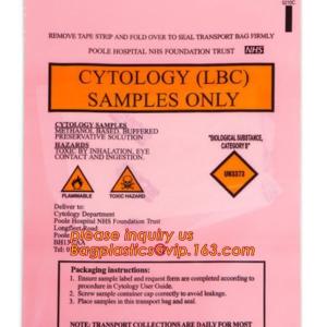 biohazard infectious waste bag, Medicine Envelope, PP Autoclavable, Medical Wast