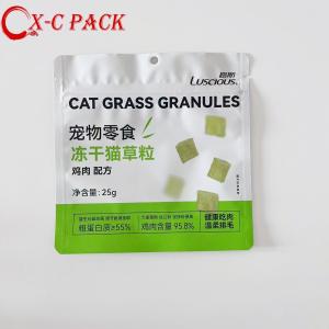 Cheap Customized Resealable Zipper Top Pet Dog Treats Feed Bag Moisture-Proof Glossy BOPP Plastic Food Grade Packaging for sale