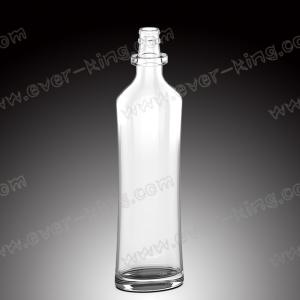 Embossing Clear 1000 ML Rum Glass Alcohol Bottles