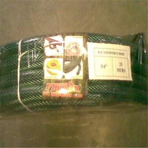 Plastic expandable water hose reinforced flexible wire spiral braided garden pvc