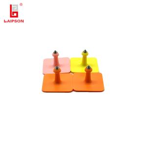 China Square Basf Tpu Mini Animal Ear Tag With Metal Tip For Pig Sheep Cow Farm on sale
