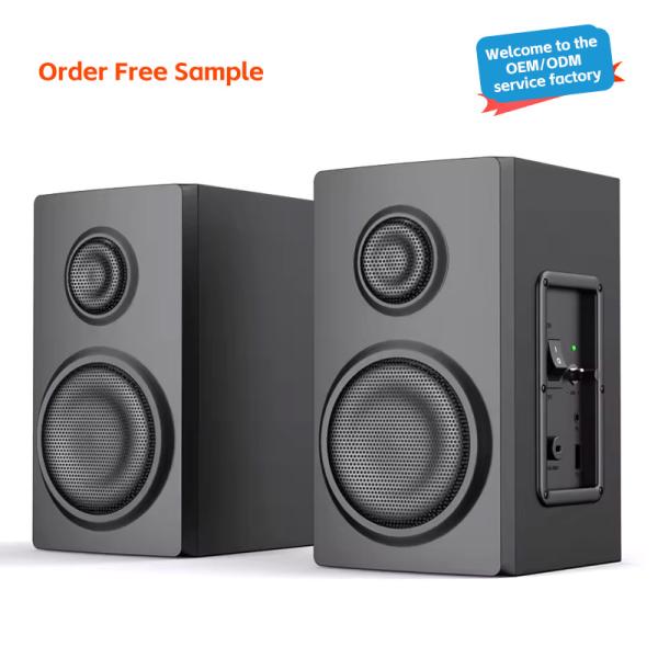 Quality AC Powered Bookshelf Speaker Dual Audio Input Wired Home Bluetooth Speaker for Active Mini wholesale