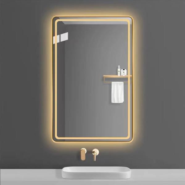 Quality Custom Rectangular Frameless Bathroom Mirror Smart  Backlit LED Wall wholesale