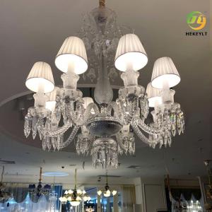 E14 Creative Simple Crystal Candle Chandelier For Nordic Living Room