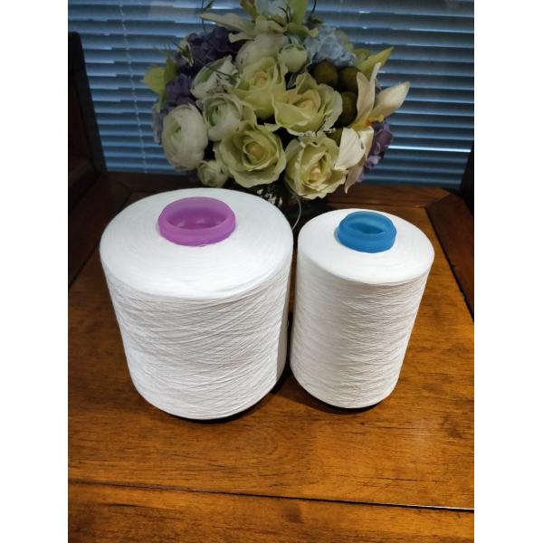 Quality Compact Poly Sewing Thread 29S/2 Raw White Abrasion Resistance wholesale
