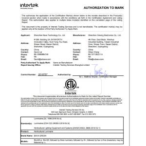 Shenzhen Bava Technology Co.,Ltd Certifications