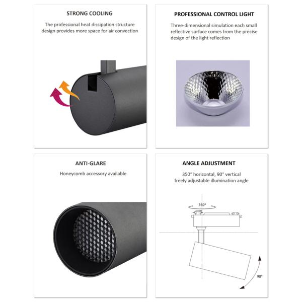 24W Cob Led Track Light