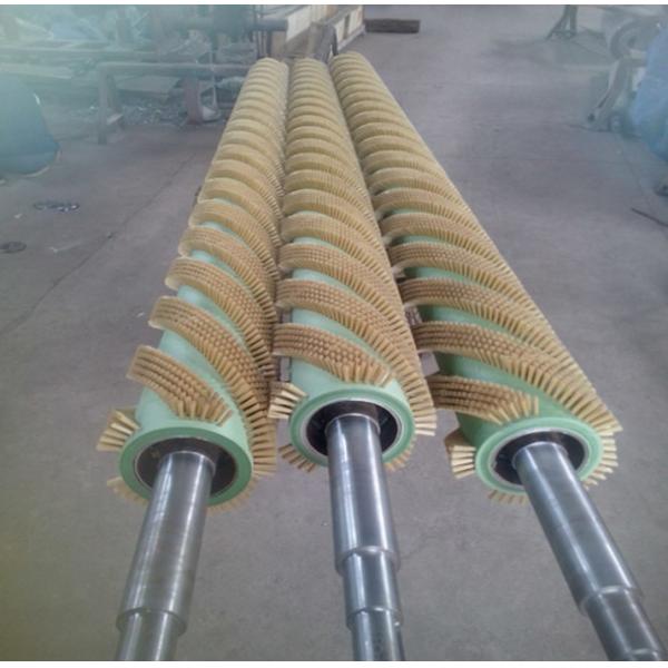 Quality Special Shaped Spiral Brush Roller For Industrial Dust Removal And Plate Surface Debris Cleaning wholesale