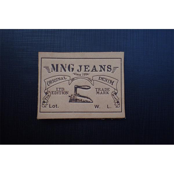 Quality Eco Friendly Jeans Leather Patch Labels Embossed Logo For Uniform wholesale