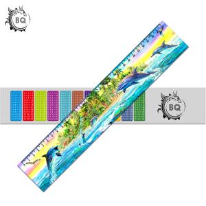 Promotional PET 3D Lenticular Printing Services Plastic Rulers / Lenticular