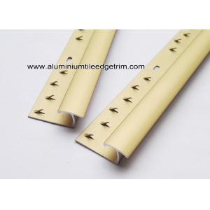 Matt Gold Aluminium Carpet Splint For Carpet To Ceramic Floor Transition