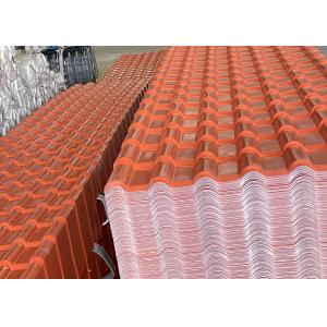 Color Lasting ASA Spanish Roofing Sheets 1050mm Width Sound Insulation