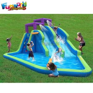 Fire - Retardant Backyard 0.55mm Outdoor Inflatable Water Slides