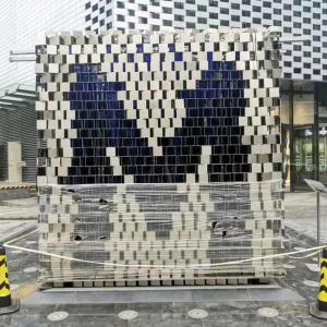 China ODM Splend 304 Decorative Designed Stainless Steel Sculptures M Letter Shaped Outdoor Yard Art Painting Color Sculptures on sale