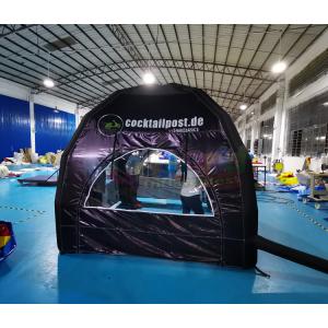 Commercial Black Portable Inflatable Marquee Tent Customized