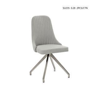 Cheap Modern PU Dining Chairs With Armrest Assembly Required 4Legs 550*460*950mm for sale