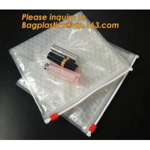 Factory Price Clear Bubble Zipper Bags, Pink Resealable Bubble Bag with Slider