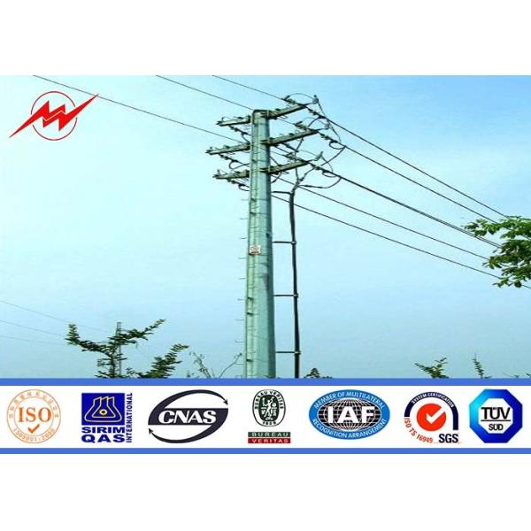Quality 43m 320 kv NGCP Hot Dip Galvanizing Steel Electrical Utility Poles For Bidder wholesale