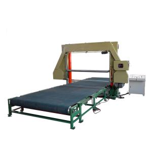 China Horizontal Foam Mesh-belt Cutting Machine(with vacuum) horizontal cutting machine for foam automatic horizontal cutter on sale