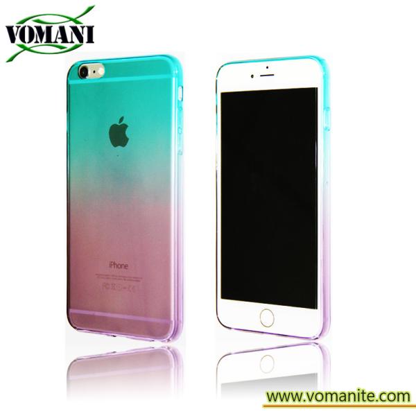 Quality GradientRamp TPU case with unique design for iphone6 Plus,mobile phone accessory wholesale